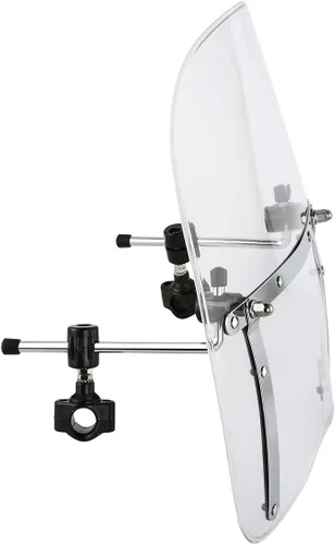 Vista 5 de TCT-MOTORPARTS Parabrisas delantero transparente de 7/8 pulgadas apto para Harley Softail Sportster XL883 1200 FLTR FLTX FLHT Dyna Street Bob Wide