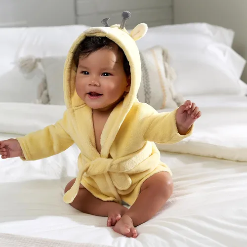 Vista 2 de Gerber Unisex Baby Hooded Animal Character Bathrobe
