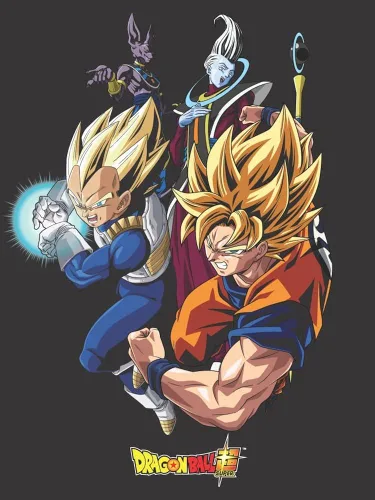 Vista 2 de Dragon Ball Z Character - Camiseta negra de cuello redondo para hombre