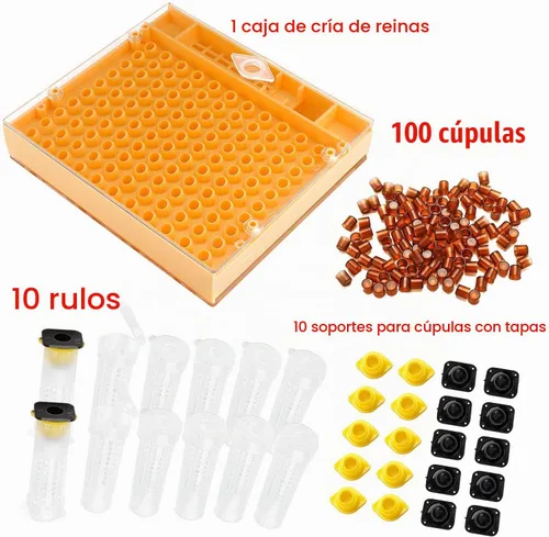 Vista 7 de Sunflower Beekeeping - Kit completo de crianza de reina con sistema de nicot para apicultura