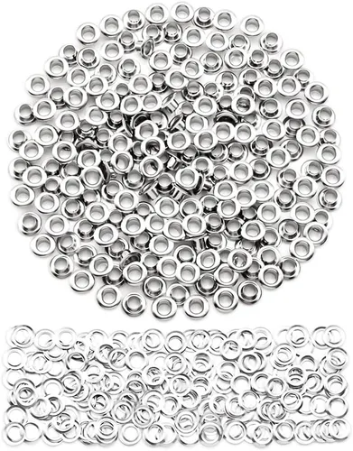 Vista 35 de SEMINI 800 Sets 4 Colors 6mm Grommet Eyelet Kit with Install Tool Kit