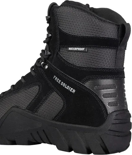 Vista 5 de FREE SOLDIER Men's Waterproof Hiking Boots Military Tactical Boots for Men Outdoor Lightweight Work Boots