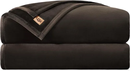 Vista 36 de UGG Coco - Manta acogedora para sofá y cama, 50 x 70 pulgadas, color negro (tinta)