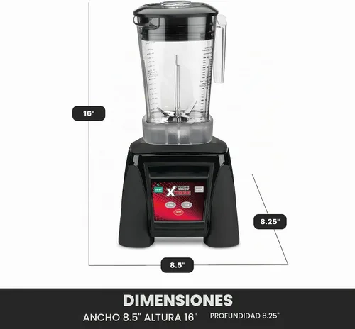 Vista 6 de Waring Licuadora con teclado electrónico y tarro de copoliéster de 48 oz