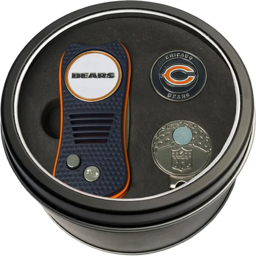 Vista 7 de Team Golf NFL Adult-Unisex Tin Gift Set with Switchfix Divot Tool, Cap Clip, and Ball Marker