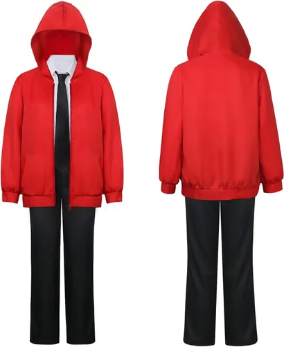 Vista 2 de Disfraz de hombre de motosierra Makima Reze Power para cosplay, uniforme para mujeres y niñas, camisa de anime de Halloween, pantalones, chaqueta