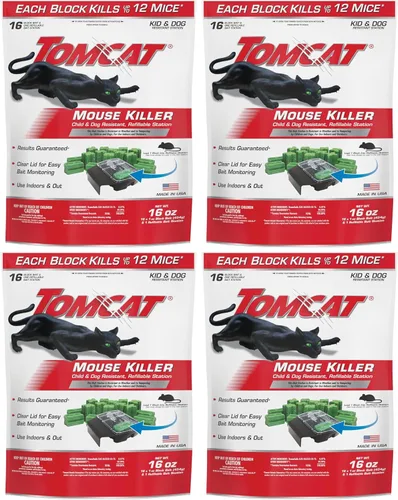 Vista 9 de Tomcat Mouse Killer estación desechable para matar ratas y ratones, resistente a niños y perros