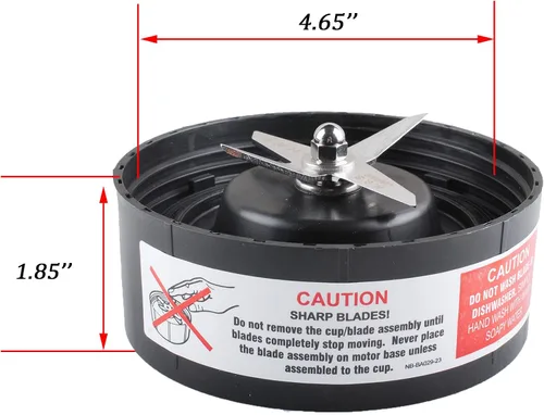Vista 2 de Cuchilla N17-1001 compatible con piezas de repuesto RX Blender para mezclador de 1700 vatios