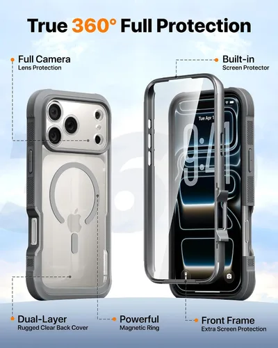Vista 1076 de DIACLARA - Funda transparente compatible con iPhone XR 6.1 pulgadas 2018