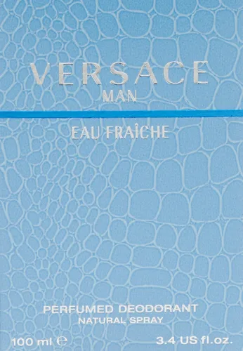 Vista 2 de Versace Man Eau Fraiche by Versace - Desodorante perfumado en espray para hombre, 3.4 onzas