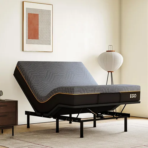 Vista 14 de MLILY EGOHOME - Base de cama ajustable individual XL con patas ajustables, base de cama eléctrica plegable de metal con control remoto inalámbrico