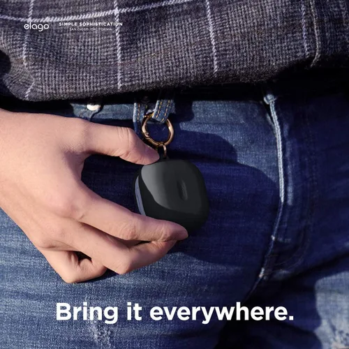 Vista 3 de elago Funda colgante de silicona compatible con Samsung Galaxy Buds FE (2023) / Galaxy Buds 2 Pro (2022) / Galaxy Buds 2 Case (2021) / Galaxy Buds