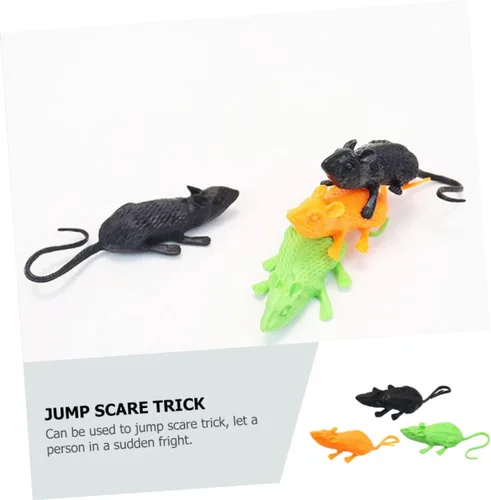 Vista 8 de Kisangel 18pcs Simulated Mouse Decor for Halloween Pranks and Scene Layout Creative Soft Mice for Haunted House and Decor