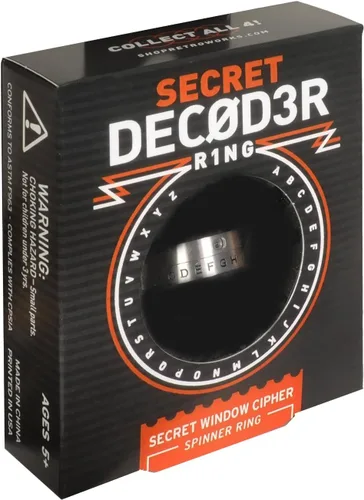 Vista 2 de Retroworks Anillo auténtico de Project Mc2 decodificador de mensaje secreto
