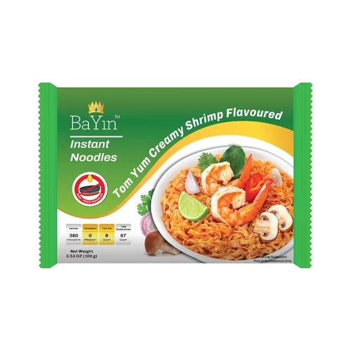 Vista 10 de Bayin - Fideos instantáneos - no fritos - secos 3.53oz (100g) (5, sabor a pollo y coco)