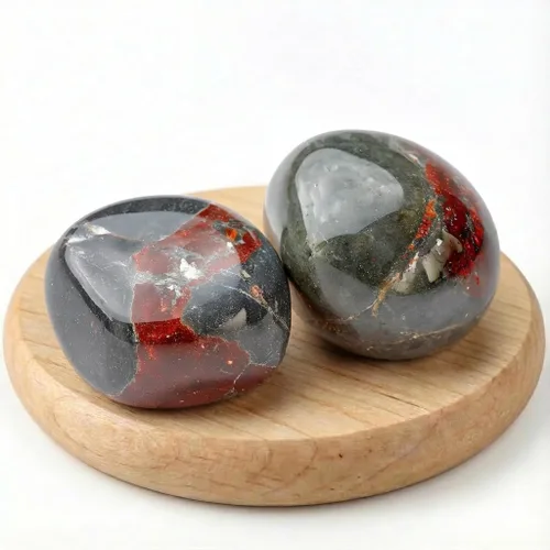 Vista 47 de Piedras de cristal de amatista pulidas - 1 pieza de 1.2" Piedra de preocupación para ansiedad, piedra de palma de bolsillo super grande, piedras