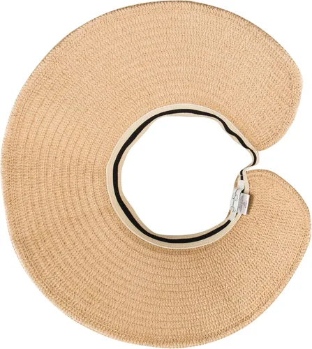 Vista 5 de Jessica Simpson Sombrero de visera de paja plegable para mujer