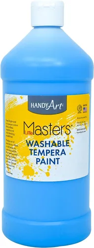 Vista 25 de Handy Art Little Masters - Pintura lavable, 16 onzas, color negro Bright & Mixable, High Opacity, Washable Colors for Classroom, Students, Kids
