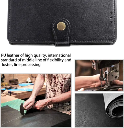 Vista 7 de Funda compatible con Nothing Phone 1, compatible con Nothing Phone One (A063) de piel sintética con ranura para tarjetas, soporte para cartera
