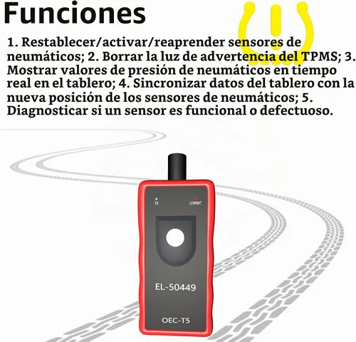Vista 5 de YOUNGLINK EL-50449 Herramienta de reaprendizaje TPMS Ford TPMS Herramienta de restablecimiento del sensor de presión de neumáticos Ford Herramienta
