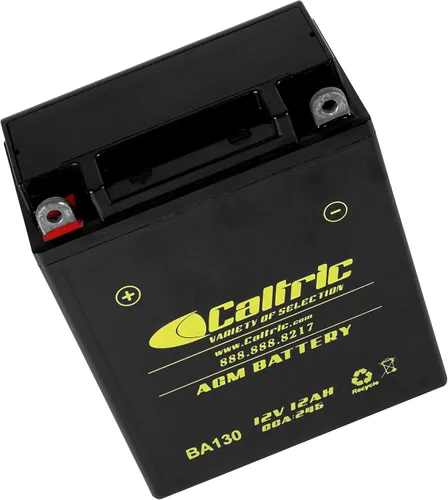 Vista 7 de Caltric Agm - Batería compatible con Kawasaki Zephyr 550 Zr550B 1990 1991 1992 / Zx550A Gpz 1984 1985 1986