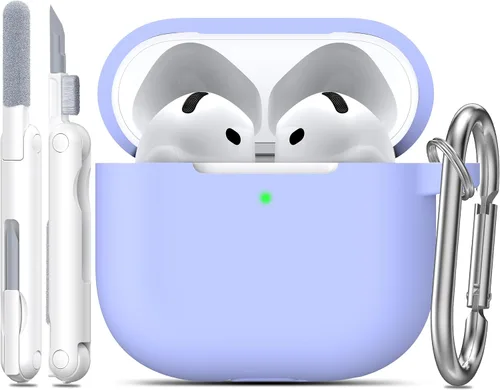 Vista 31 de RFUNGUANGO - Funda de silicona para AirPods Pro con auriculares, aguacate