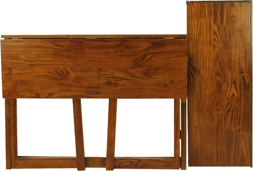 Vista 8 de Casual Home Escritorio plegable con puertos extraíbles y USB Café cálido