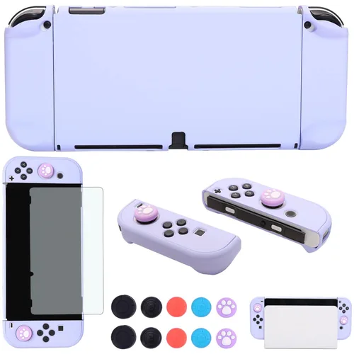 Vista 20 de COMCOOL Dockable Case for Nintendo Switch Oled - [9 FT Military Grade Drop Protection] [with Tempered Glass Screen Protector and Thumb Grips] Cute