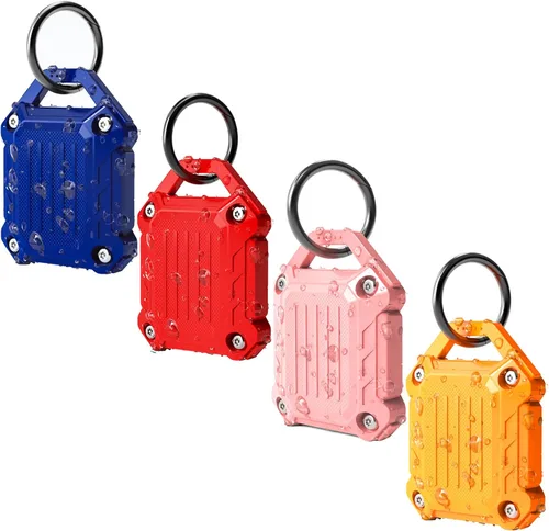 Vista 9 de Dovick - Funda impermeable para llavero Airtag, cubierta completa de tornillo compatible con el llavero Apple Air Tag Tracker (mezcla de 4 unidades)