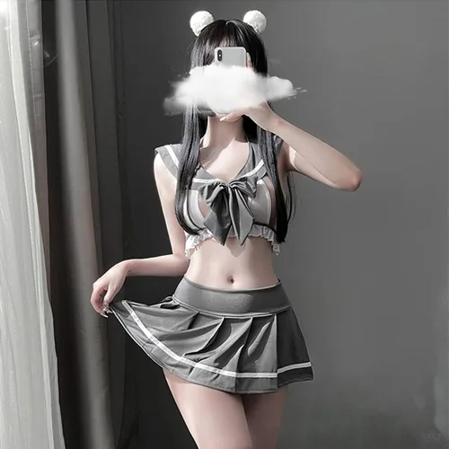 Vista 2 de SFBBCLOZ Schoolgirl Lingerie for Women Schoolgirl Outfit Lingerie Cosplay Lingerie Set Costumes for Women Naughty