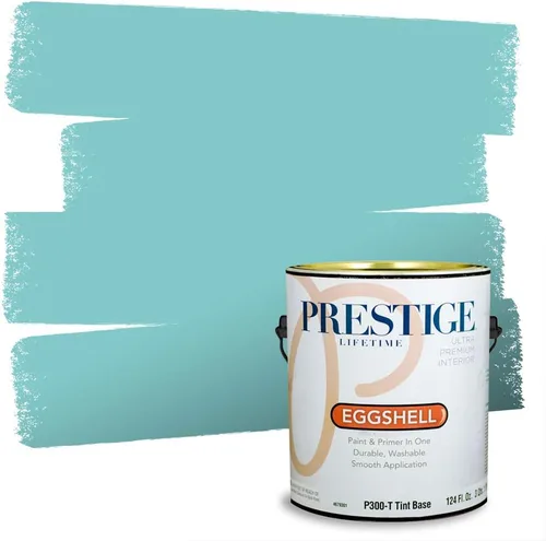 Vista 108 de PRESTIGE Pintura interior e imprimación en uno, salpicaduras acuosas, cáscara de huevo, 1 galón