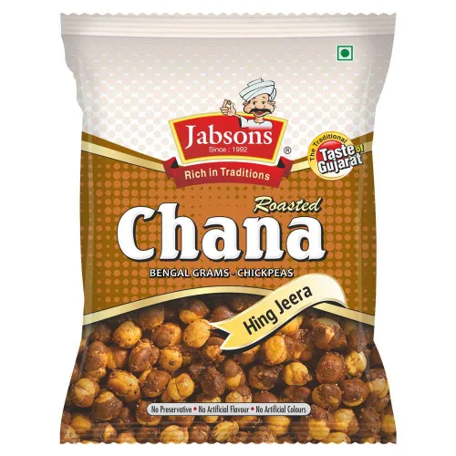 Vista 3 de Jabsons - Garbanzos Chana asados (paquete de 3), 5.29 oz x 3 (Hing Jeera)