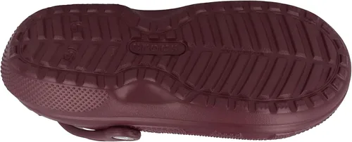 Vista 5 de Crocs - Zuecos para adultos, diseño clásico con forro, unisex, Granates