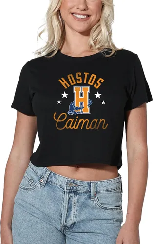 Vista 138 de Colección oficial de camisetas con diseño de mascota desgastada para mujer, color negro Grizzlies del estado de Adams