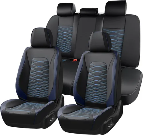 Vista 44 de Fundas de asiento delantero de automóvil, fundas de asiento de cuero para automóviles, protector de asiento de automóvil, impermeable, transpirable
