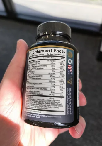 Vista 7 de Vitaminas para los ojos - Vitamina de salud ocular con luteína y zeaxantina - Visión Salud macular y apoyo para los ojos con zinc, vitaminas C E