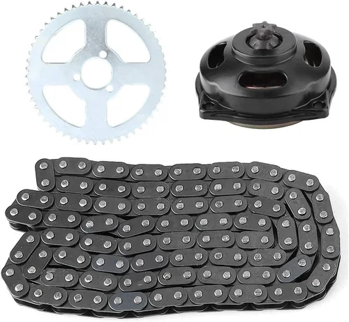 Vista 9 de Sistema de transmisión T8F Kette cadena con piñón trasero 6T para mini motocicleta de 47cc 49cc