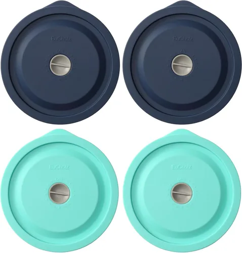 Vista 25 de Tapas de repuesto para Pyrex 7200-PC de 2 tazas, tapa de cobertura de almacenamiento redonda de silicona para tazón de vidrio Anchor Hocking Beige 4