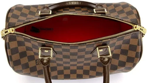 Vista 3 de Base de acrílico Shaper con medio color rojo transparente para bolsos de diseñador (envío expreso)