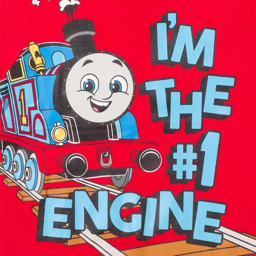Vista 3 de Thomas & Friends Thomas The Train - Paquete de 3 camisetas gráficas de manga corta