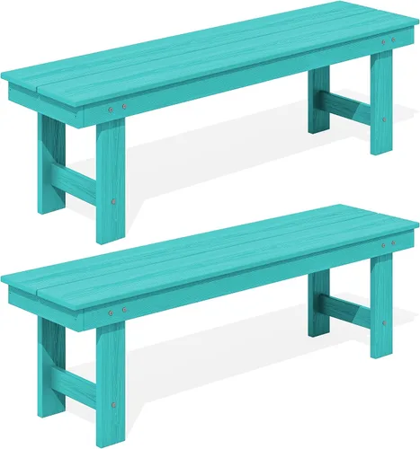 Vista 24 de SERWALL 2-Person Backless Outdoor Bench 56 Inches, Aruba