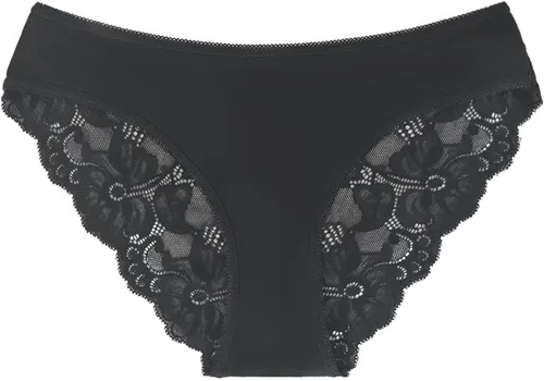 Vista 5 de Ropa interior sexy para mujer, sin costuras, suave, de encaje, hipster, para mujer, no se ve