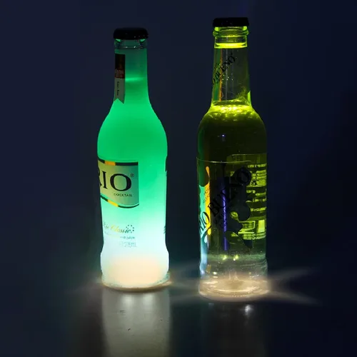 Vista 7 de 12 posavasos LED para bebidas, posavasos de bar para botellas de licor