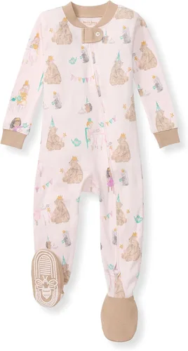 Vista 47 de Burt's Bees Baby Pijama para bebé niña, 100% algodón orgánico, pijama de una pieza, overol diagonal con cremallera, ajuste cómodo