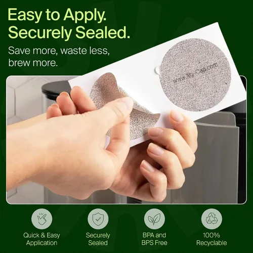 Vista 6 de My-Cap Sellos de aluminio para cápsulas Nespresso Vertuo - Tapas de aluminio reutilizables para prolongar la vida útil de las cápsulas Nespresso