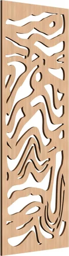 Vista 100 de 9 3/8"W x 24 3/8"H x 1/4"T Northfield Decorativos Paneles de Pared de Madera Calado, Abedul