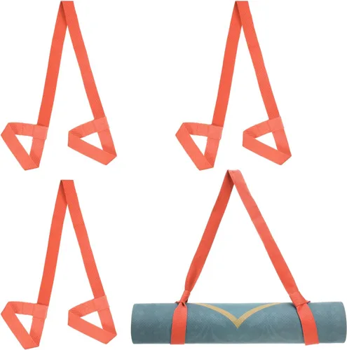 Vista 10 de PATIKIL Correa de esterilla de yoga, correas ajustables para esterilla de yoga, correas de transporte de algodón antideslizante soporte