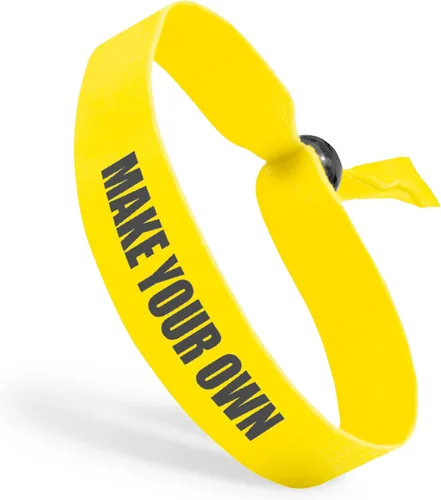 Vista 9 de Pulseras de tela con cuentas ajustables reutilizables Totalmente personalizables Ideal para conciencia, promociones y eventos Disponible a