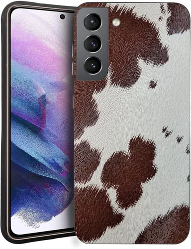 Vista 13 de Funda compatible con Samsung Galaxy S20 FE, piel de vaca occidental, turquesa y marrón, funda protectora de TPU suave a prueba de golpes
