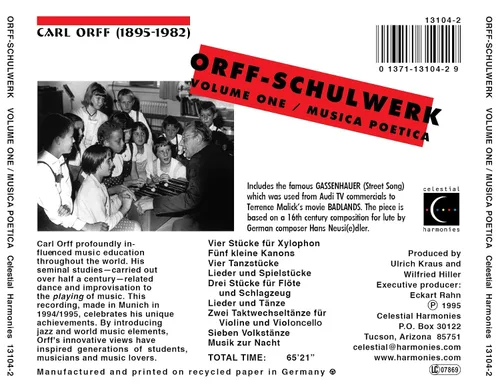 Vista 2 de Orff-Schulwerk, Vol. 1: Música Poética